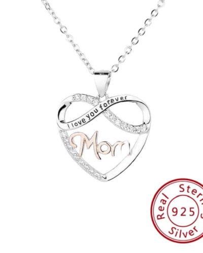 Blessed Mom Sterling Silver Necklace for Mothers Day 5