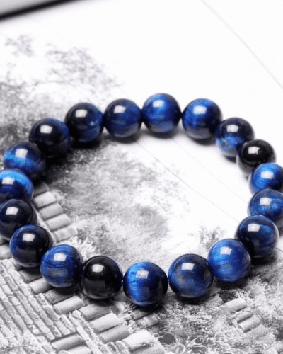 Men's Blue Tiger Eye Bracelet for Energy Wholesale