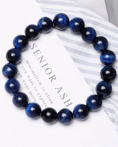 Men's Blue Tiger Eye Bracelet for Energy Wholesale
