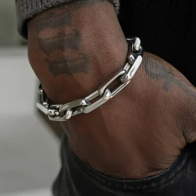 Bold Cuban Chain Stainless Steel Bracelet Wholesale Hip-Hop (1)