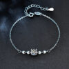 Bullhead Setting Moissanite Bracelet
