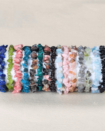 5~8mm Natural Crystal Chip Bracelet Energy Bracelet Bulk