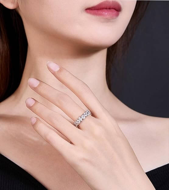 Classic Pear Shaped CZ Rings Sterling Silver for Women - Görüntü 4
