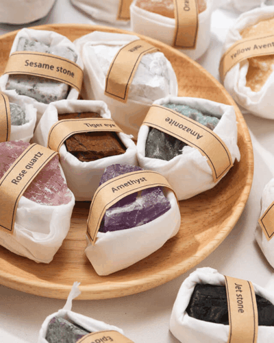 Natural Gemstones Specimen Crystal Box Set for Gift Bulk