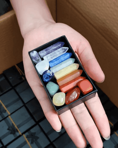 Crystal Tower and Gemstones Crystal Gift Set