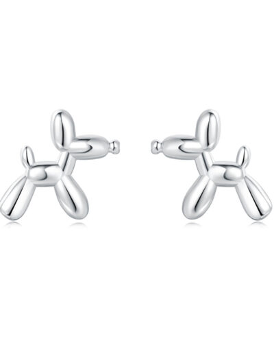 Cute Sterling Silver Cat Stud Earrings Cartoon Jewelry STYLE 2