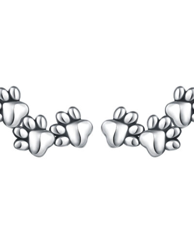 Cute Sterling Silver Cat Stud Earrings Cartoon Jewelry STYLE 5