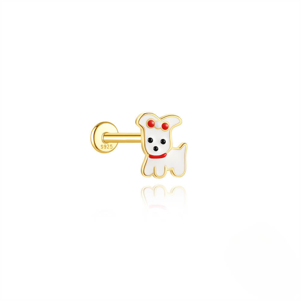 Cute Sterling Silver Turtle Earring Studs Animal Wholesale STYLE 9