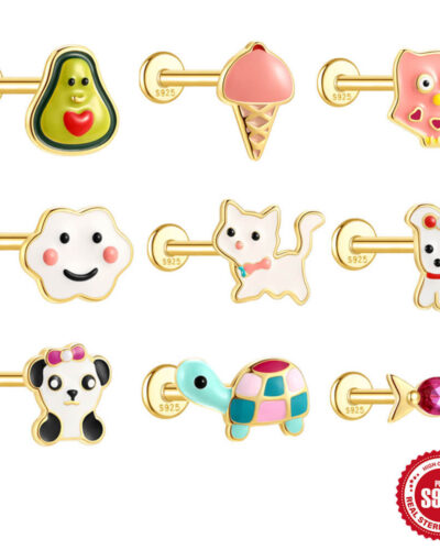 Cute Sterling Silver Turtle Earring Studs Animal Wholesale show