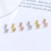 Delicate Star Earrings Silver 925 Wholesale