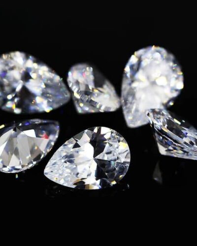 Alternatief beeld van D Colored Pear Shaped Moissanite Stones Wholesale
