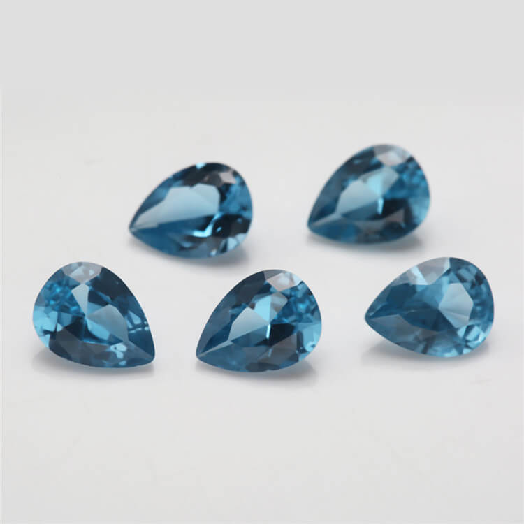 Dark Blue Pear Cut Moissanite Loose Stones Wholesale