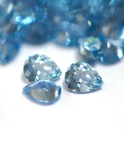 Dark Blue Pear Cut Moissanite Loose Stones Wholesale