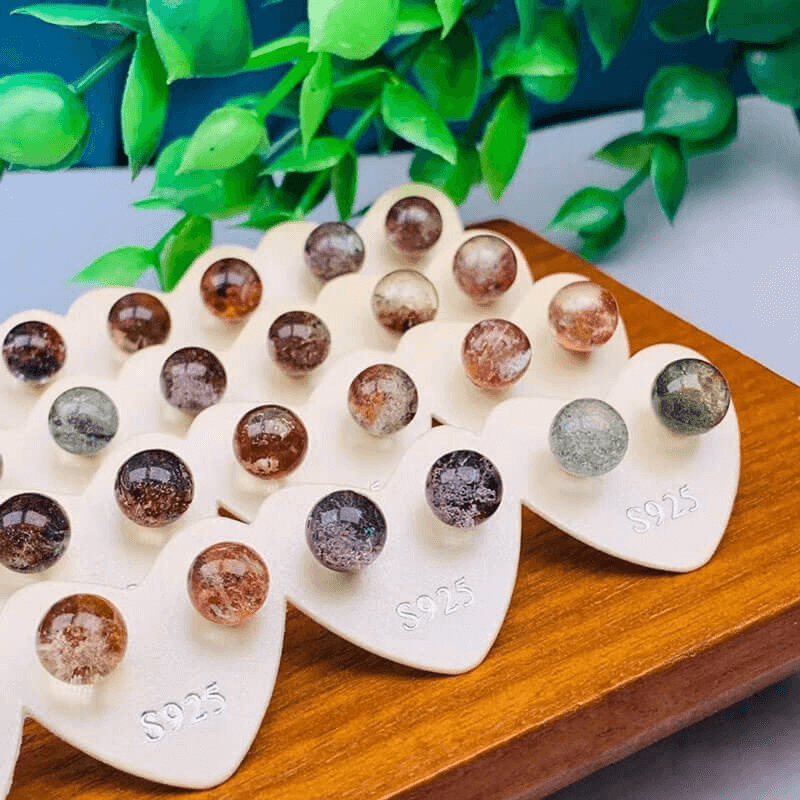 Delicate Raw Rose Quartz Earring for Women Bulk