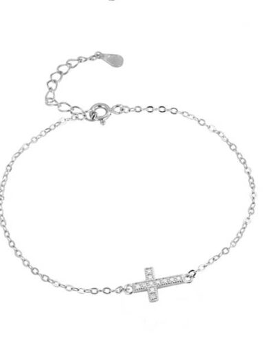 Elegant 925 Sterling Silver Cross Bracelets Wholesale  (1)