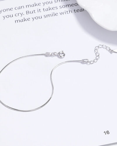 Alternatief beeld van Fancy 925 Sterling Silver Snake Chain Bracelet Wholesale