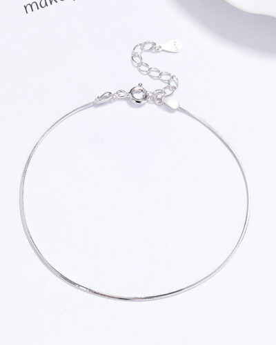 Fancy 925 Sterling Silver Snake Chain Bracelet Wholesale SILVERY