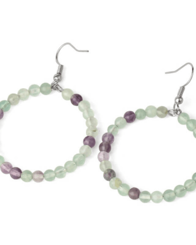 Large Chic Crystal Earrings Bead Hoops for Women Wholesale