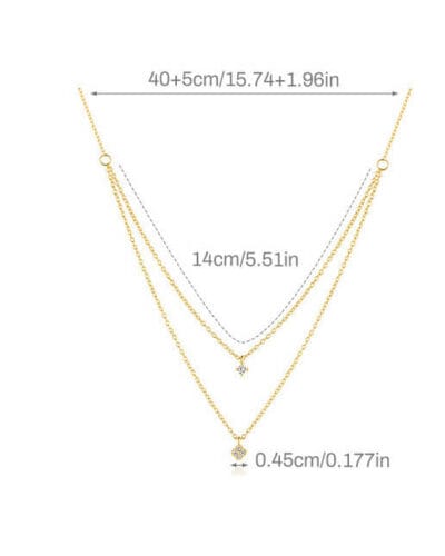 Four Leaf Clover 925 Sterling Silver Layered Necklace 4