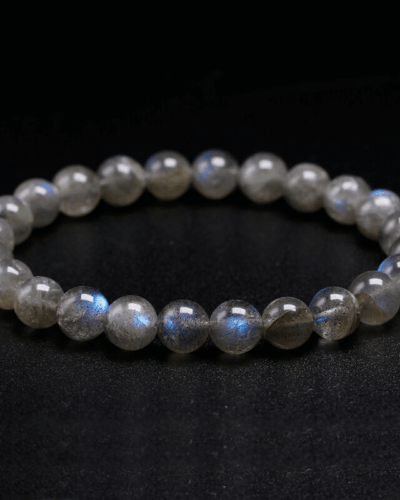 8MM Genuine Grey Labradorite Bead Bracelet Wholesale