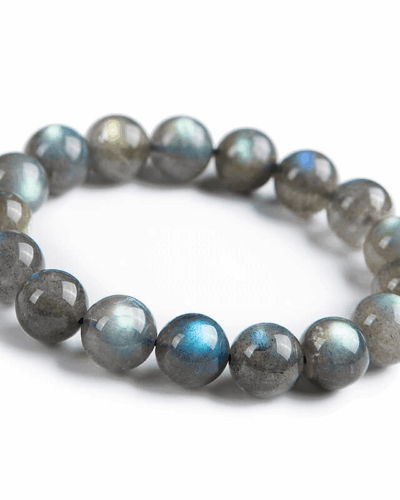 8MM Genuine Grey Labradorite Bead Bracelet Wholesale