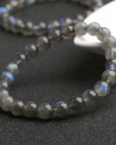 8MM Genuine Grey Labradorite Bead Bracelet Wholesale