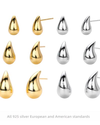 Gold Plated 925 Sterling Silver Teardrop Earrings Wholesale