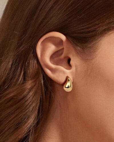 Gold Plated 925 Sterling Silver Teardrop Earrings Wholesale 4