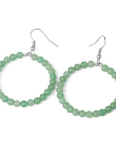 Large Chic Crystal Earrings Bead Hoops for Women Wholesale