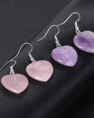 Heart Crystal Drop Earring Valentine's Day Gift for Women Bulk