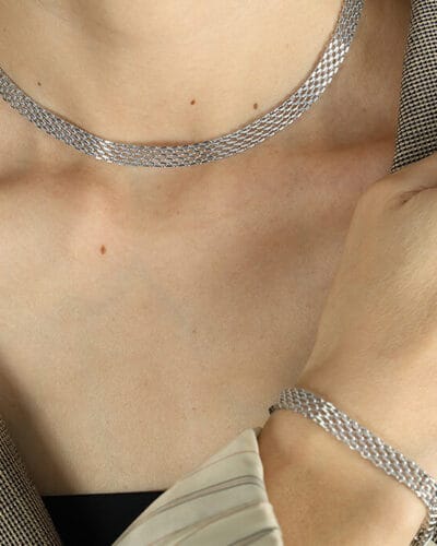 Hollow Out Chain Necklace Stainless Steel Bracelets Wholesale 7