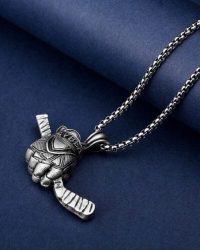 Ice Hockey Glove Mens Titanium Steel Necklaces Wholesale 4