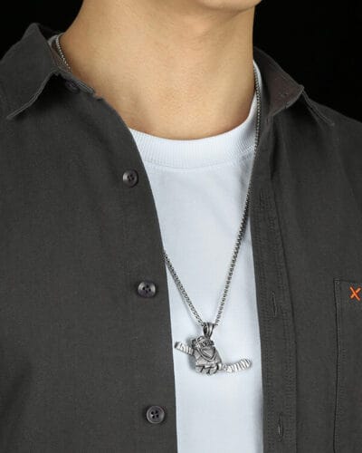 Ice Hockey Glove Mens Titanium Steel Necklaces Wholesale 5