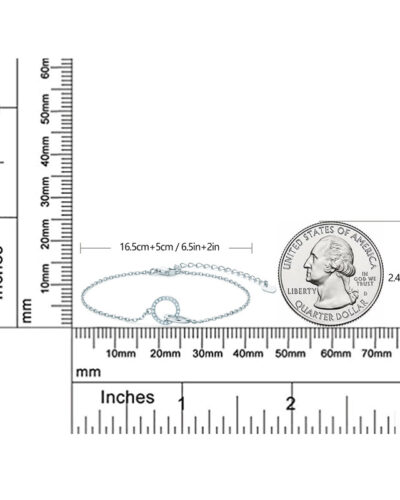 Infinity Moissanite Bracelets with 925 Sterling Silver