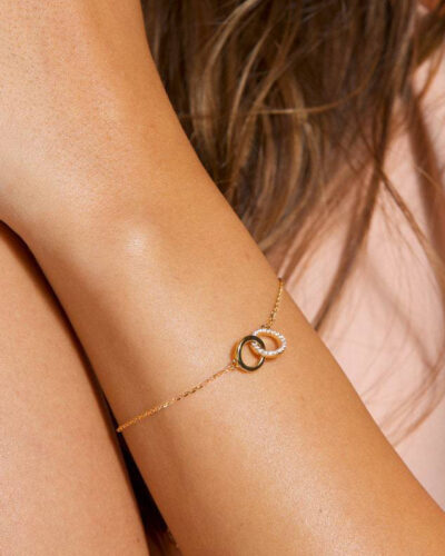 Infinity Moissanite Bracelets with 925 Sterling Silver