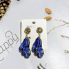 Blue Healing Stone Earrings Crystal Slice Earrings Wholesale
