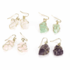 Irregular Natural Quartz Crystal Earrings 4pcs for Women Wholesale