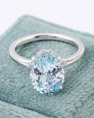 Vaihtoehtoinen näkymä 3.5CT Lab Grown Diamonds 18k Gold Engagement Ring:stä