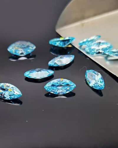 Light Blue Marquise Cut Moissanite Loose Stones