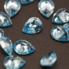 Light Blue Pear Cut Moissanite Loose Stones Wholesale