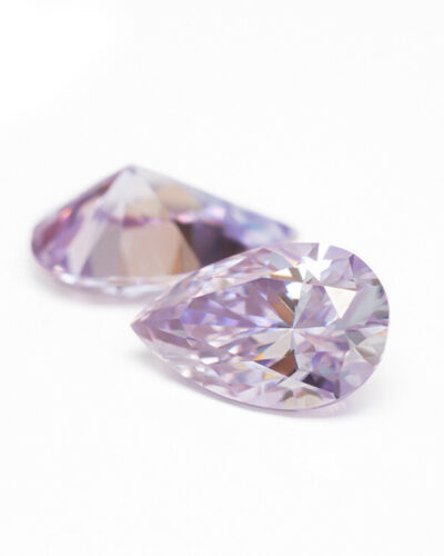 Light Purple Pear Cut Moissanite Loose Stones Wholesale