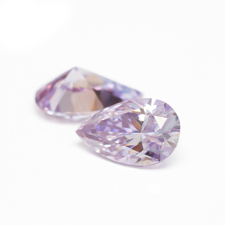 Light Purple Pear Cut Moissanite Loose Stones Wholesale