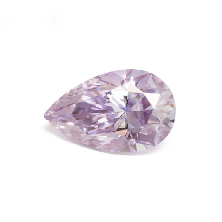 Light Purple Pear Cut Moissanite Loose Stones Wholesale