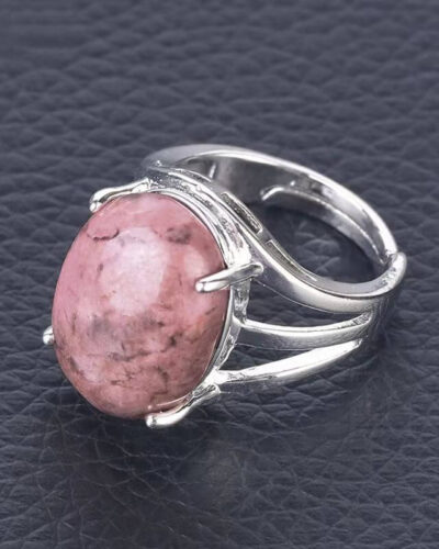 4-Prong Natural Crystal Wedding Rings for Women Wholesale