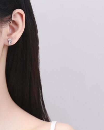 Lovely 925 Sterling Silver Cat Stud Earrings Bulk 5