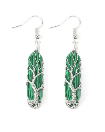 Antique Hexagonal Crystal Drop Earrings for Women Wholesale