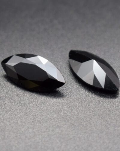 Marquise Cut Black Moissanite Loose Stones