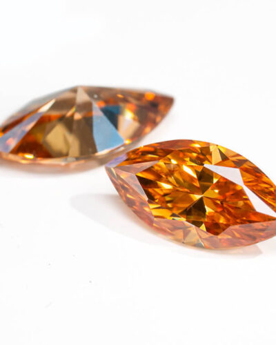Marquise Cut Champagne Moissanite Loose Stones