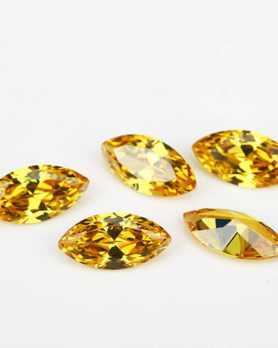 Alternatief beeld van Marquise Cut Yellow Moissanite Loose Stones