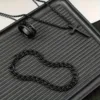 Mens Black Stainless Steel Jewelry Set Wholesale Necklace Ring Bracelet (3)